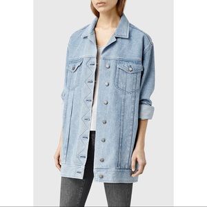 All Saints Denim Trucker Coat